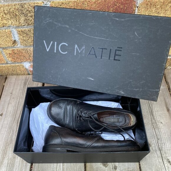 2009 Vic Matie Scarpa Nera Shoes Size 6.5 - Picture 1 of 15